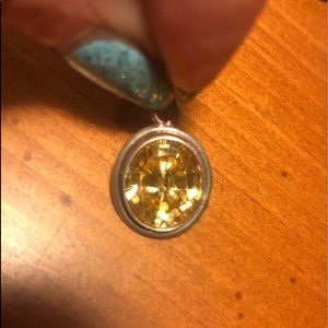 Beautiful sterling silver and Citrine pendant